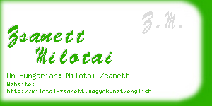 zsanett milotai business card